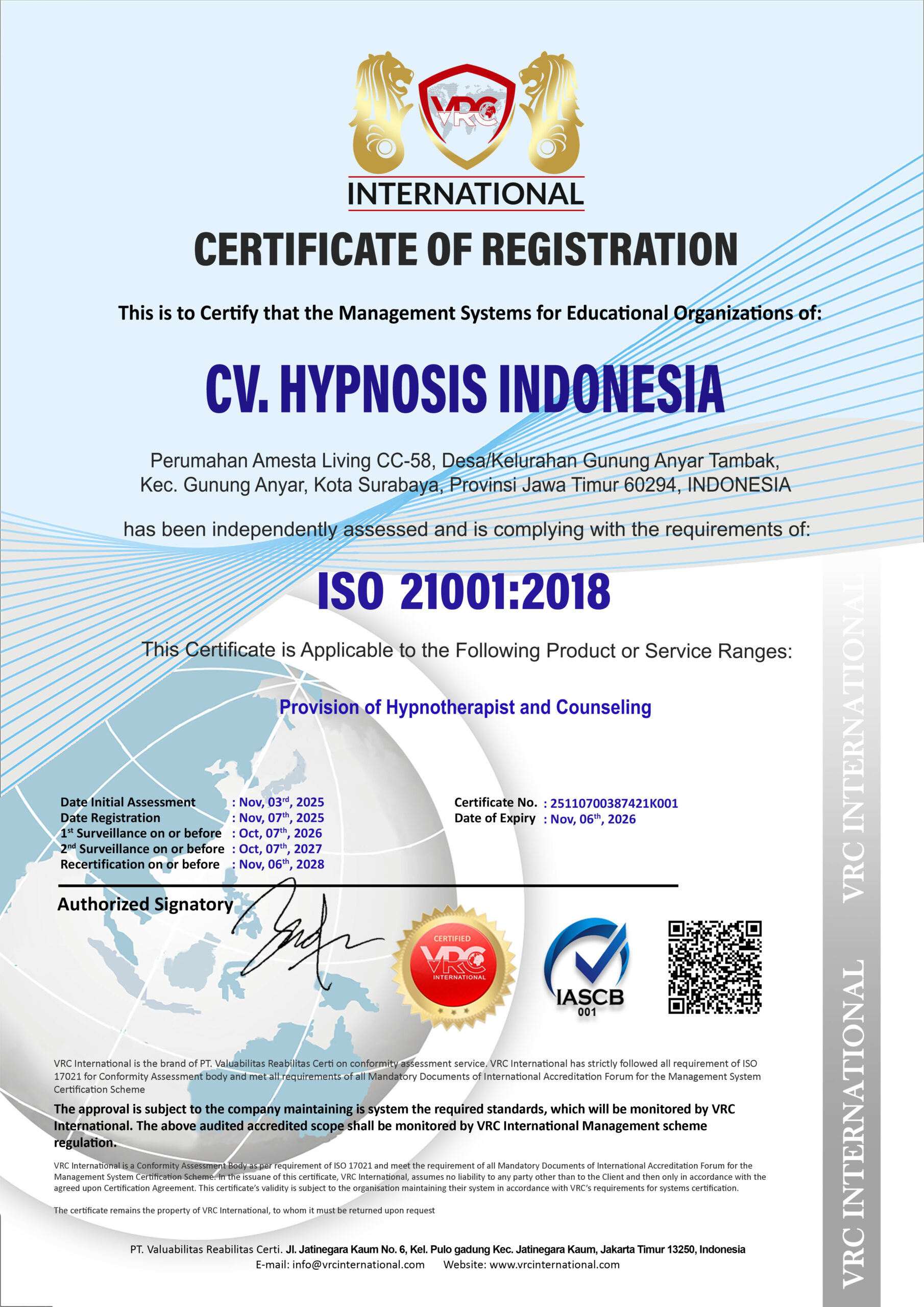 SOFTCOPY – CV. HYPNOSIS INDONESIA 21K IA
